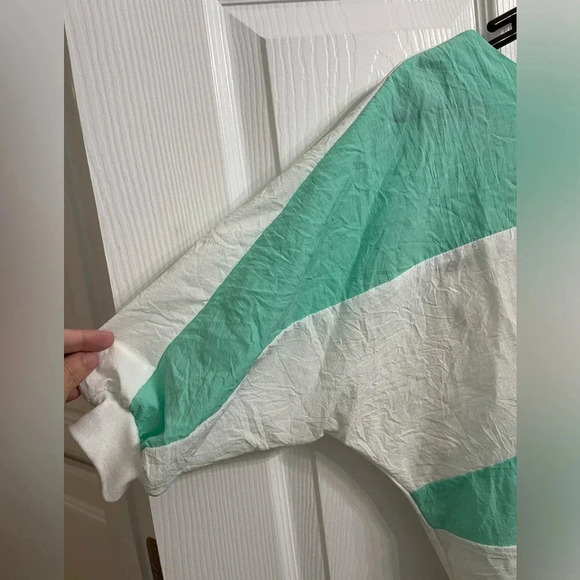 Vintage Picket & Post Women’s Windsuit Top Pants Size Medium 80’s Retro White - Picture 3 of 9